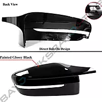 G8X M Horn Style Gloss Black Side Mirror Covers (V2) for BMW G30/G31/G38 5 Series (2017–2023)