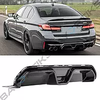 CS Style Carbon Fiber Center Rear Diffuser for BMW F90 M5 (2018–2023)