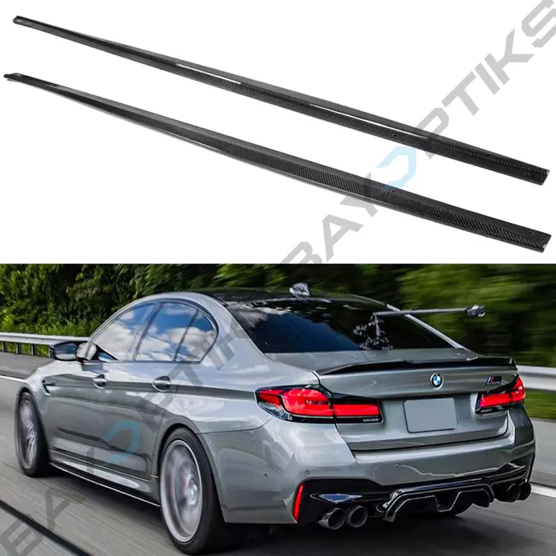 M Performance Style Carbon Fiber Side Skirt Extensions for BMW F90 M5 & G30/G31 M Sport M Performance Style Carbon Fiber Side Skirt Extensions for BMW F90 M5 & G30/G31 M Sport