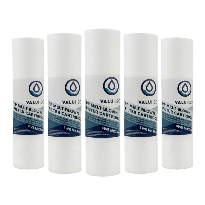 Value H2O 10inch Slimline Sediment Water Filter 5 mic (5 Pack) Value H2O 10inch Slimline Sediment Water Filter 5 mic (5 Pack)