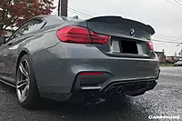 BMW M3 F80 / M4 F82 VA Style Carbon Fiber Rear Diffuser & Lip Kit (2014–2020)