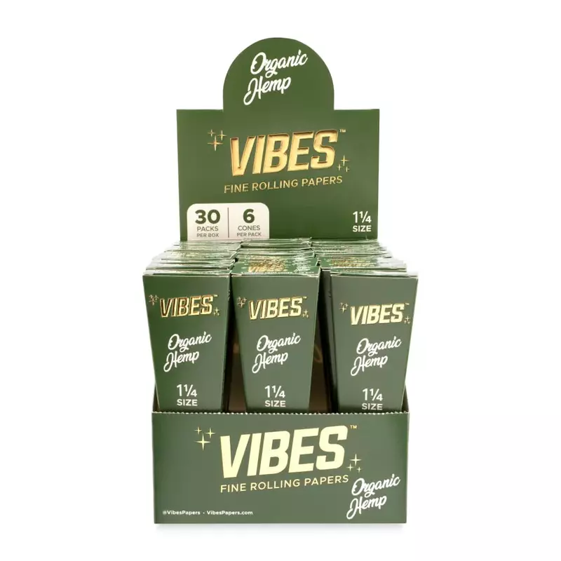 VIBES CONES ORGANIC HEMP 6/30 VIBES CONES ORGANIC HEMP 6/30