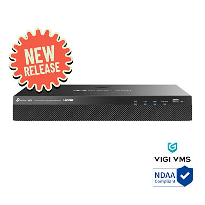 TP-Link VIGI 16 Channel 16MP Decoding capacity PoE+ Network Video Recorder, 2 SATA