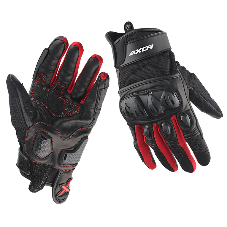 AXOR GLOVES F/F VIPER BLACK RED S