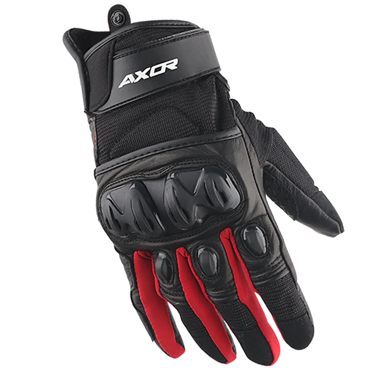 AXOR GLOVES F/F VIPER BLACK RED L