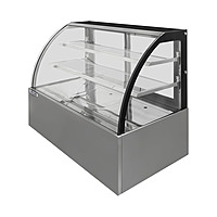 Vitrina pastelera curva 1500 mm frente