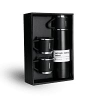 Vacuum Flask Gift Set- Bottle with 3 Cups