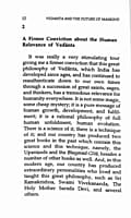 Vedanta and the Future of Mankind Vedanta and the Future of Mankind