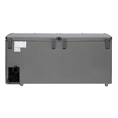 Back profile of the Voltas Hard Top Convertible Deep Freezer, showing its sturdy and compact design. Back profile of the Voltas Hard Top Convertible Deep Freezer, showing its sturdy and compact design.
