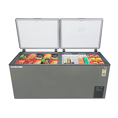 A family using the Voltas Hard Top Convertible Deep Freezer in their modern home in Gurgaon. A family using the Voltas Hard Top Convertible Deep Freezer in their modern home in Gurgaon.