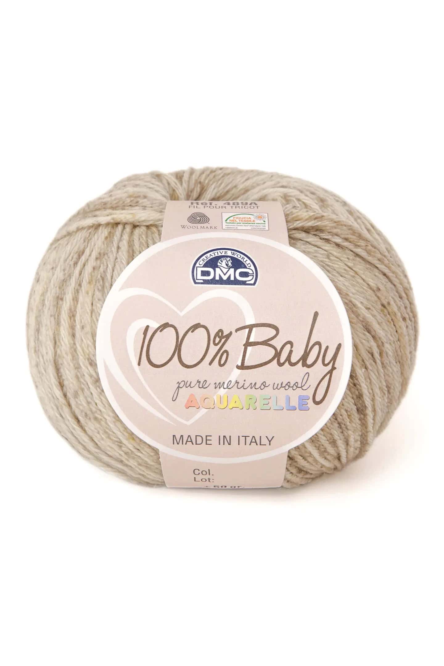 Lana Baby DMC Aquarelle-1330 Beige Sfumato