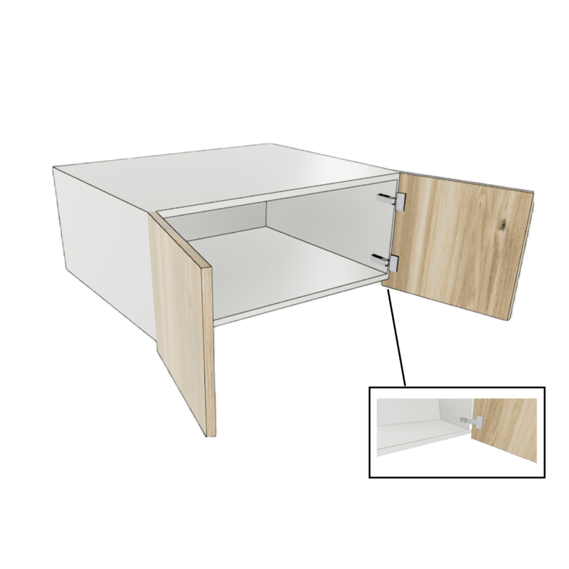 BRIDGE WALL CABINET 2 DOOR PULL OUT FULL DEPTH