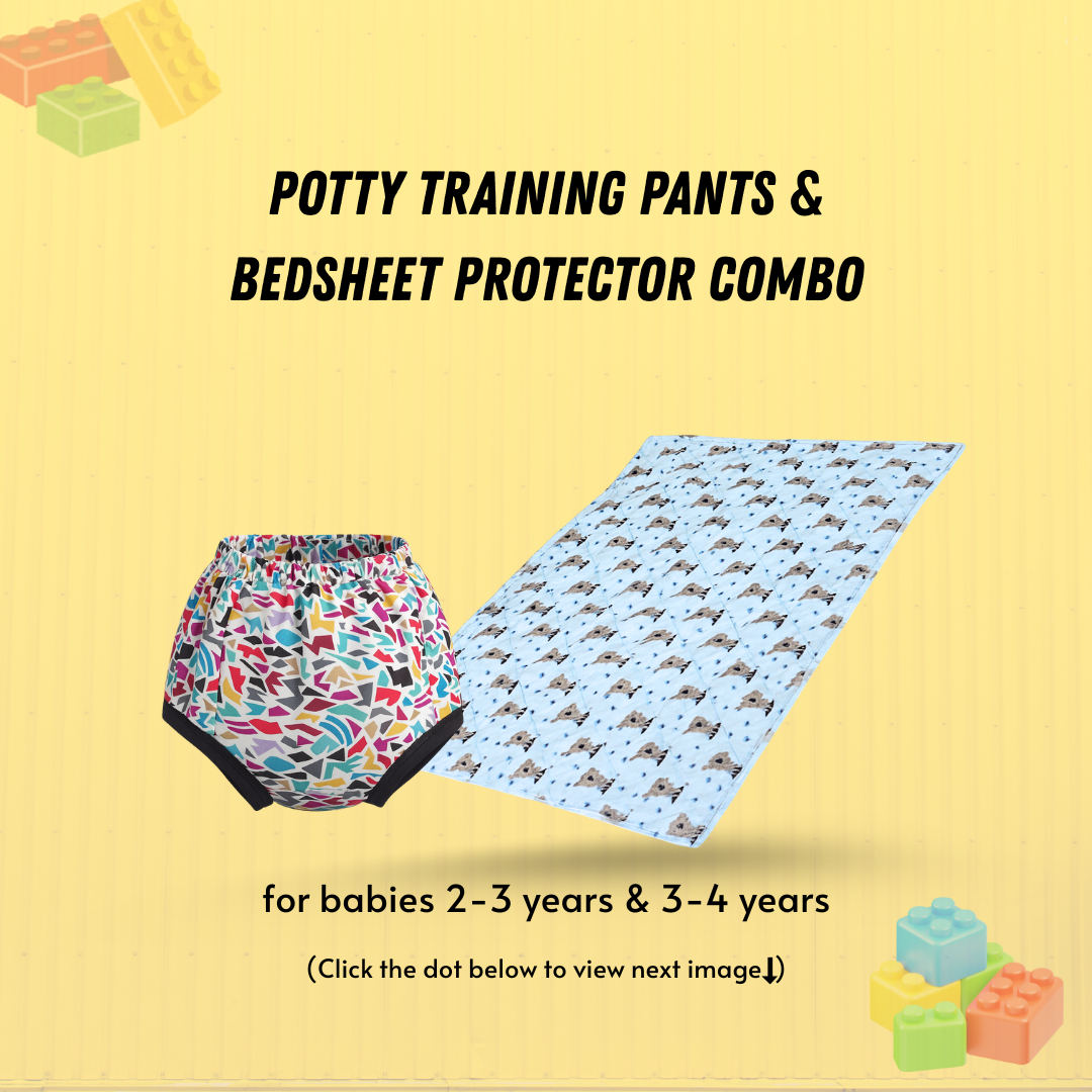 Waterproof bedsheet and Diaper combo