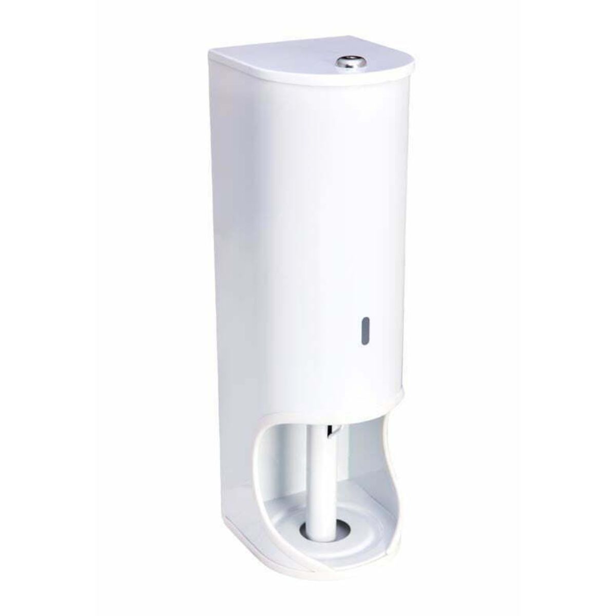 TR3 TOILET ROLL HOLDER LOCKABLE - MILD STEEL WHITE TR3 TOILET ROLL HOLDER LOCKABLE - MILD STEEL WHITE