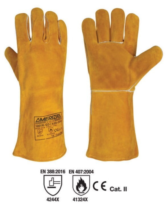 Welding gloves heavy duty Golden Ameriza