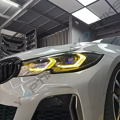 BMW G20 3 Series Laser Style LED Headlights White/Yellow (2019–2022 Non-Laser Only)