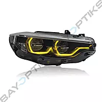 F8X F80 M3 F82 M4 & F32 Coupe LCI2 Ikon Style Headlights CSL Yellow/White (2014-2017)