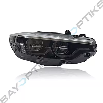 F8X F80 M3 F82 M4 & F32 Coupe LCI2 Ikon Style Headlights CSL Yellow/White (2014-2017)