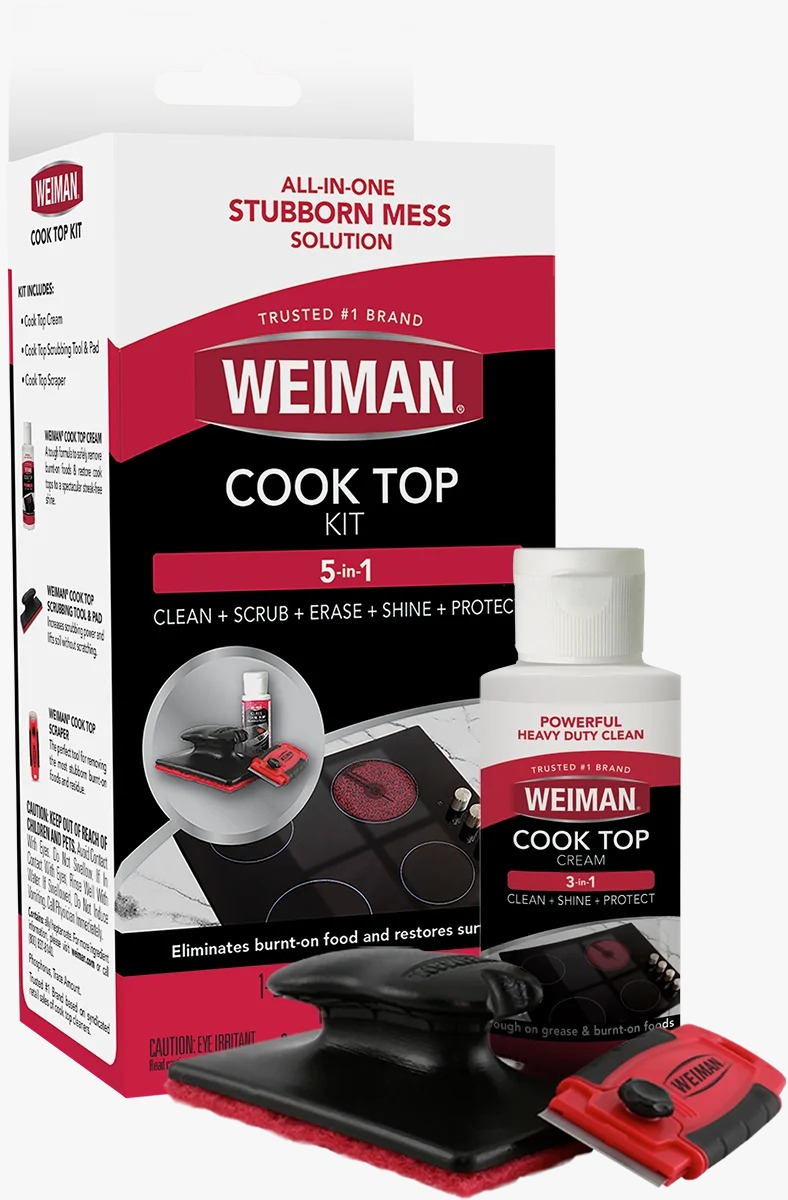 Weiman 5-In-1 Cook Top Complete Cleaning Kit