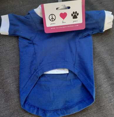 Sarina's T-shirts pet clothes Blue Small