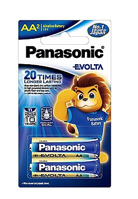 Panasonic Alkaline AA 1.5V Battery (Pack of 2)