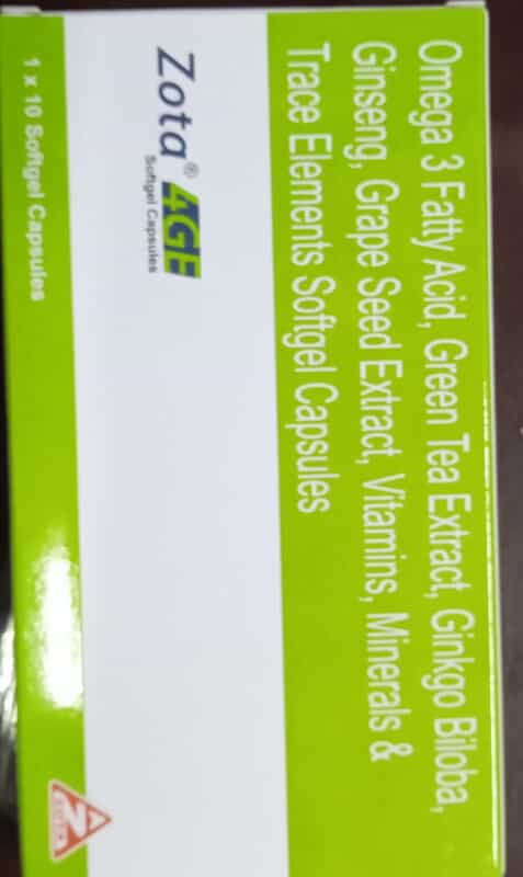Zota 4GE Soft Gel Capsule (1*10) Zota 4GE Soft Gel Capsule (1*10)