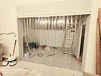 Buzz Lite PVC Strip Curtain used in a restaurant kitchen to control temperature and improve hygiene. Buzz Lite PVC Strip Curtain used in a restaurant kitchen to control temperature and improve hygiene.
