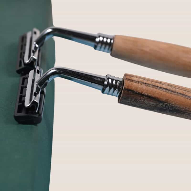 WOODEN SHAVING RAZOR-DOUBLE BLADE