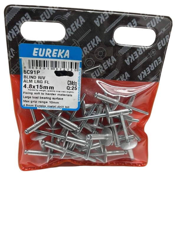 Blind rivets aluminium large flange 4.8X15mm