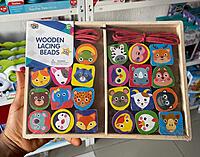Real Wood Toys Wooden Lacing Beads - 24 Pcs. Real Wood Toys Wooden Lacing Beads - 24 Pcs.