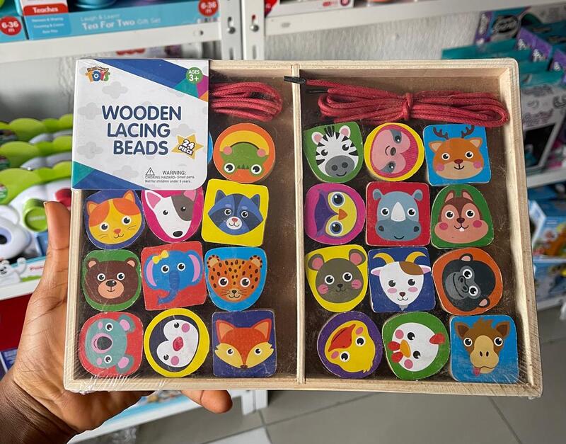 Real Wood Toys Wooden Lacing Beads - 24 Pcs. Real Wood Toys Wooden Lacing Beads - 24 Pcs.