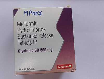 GLYCIMEP SR 500MG TAB 10'T GLYCIMEP SR 500MG TAB 10'T