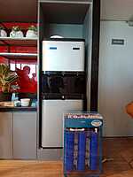 Power Jal Pro Stream 50 A installed in a modern office breakroom. Power Jal Pro Stream 50 A installed in a modern office breakroom.
