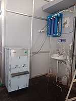 Compact RO filter with high purification capacity for water coolers.