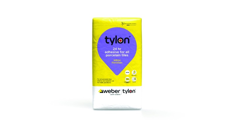 Porcelain tile adhesive