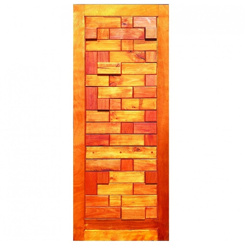 Rustic glass craft door