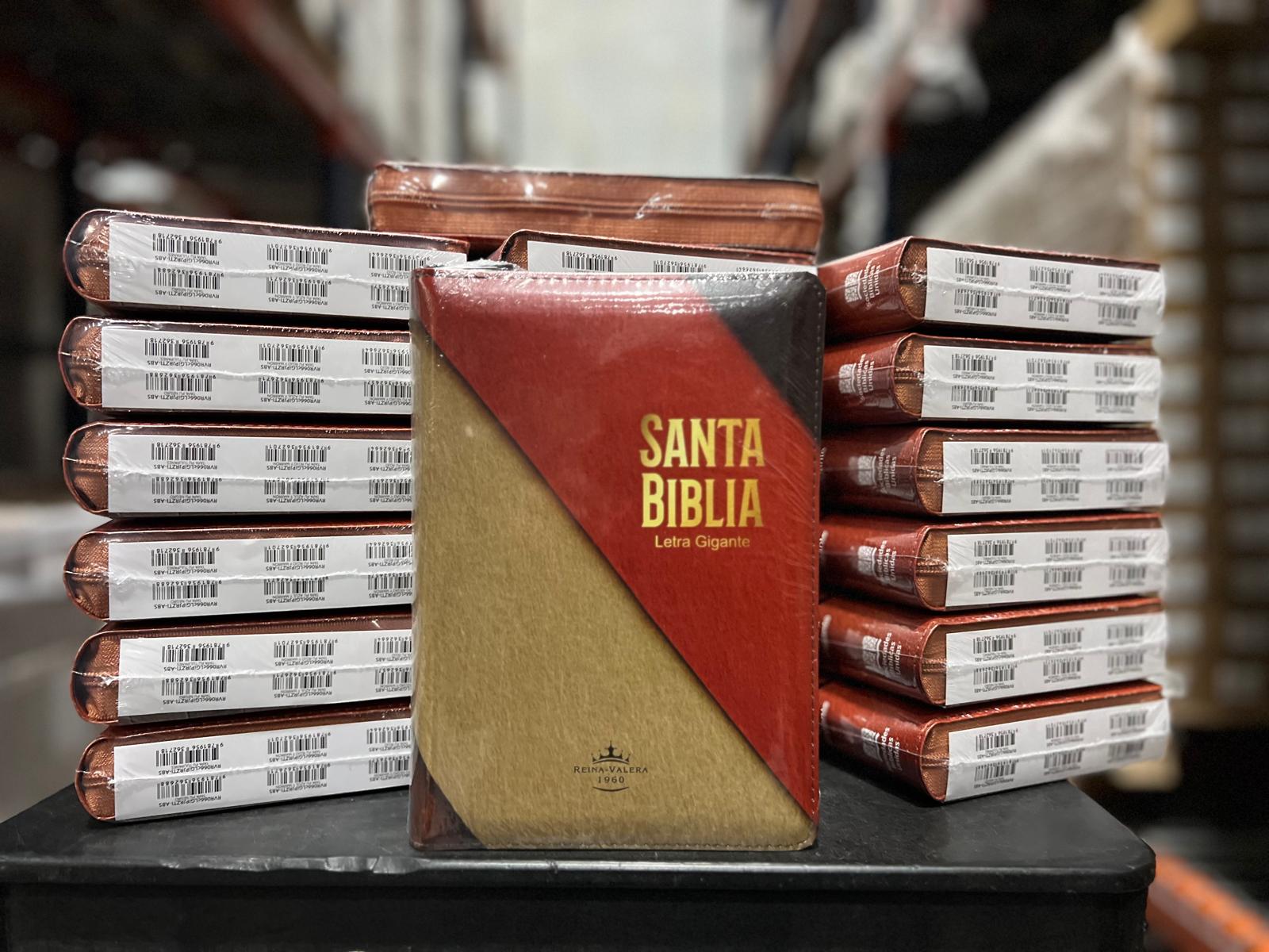 Santa Biblia Manual Letra Gigante Imitación Piel,Tricolor - Caja 20 unidades Santa Biblia Manual Letra Gigante Imitación Piel,Tricolor - Caja 20 unidades