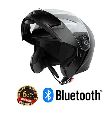 STEELBIRD SBA-19 R2K BT DASHING BLACK C/V 600 MM (L)