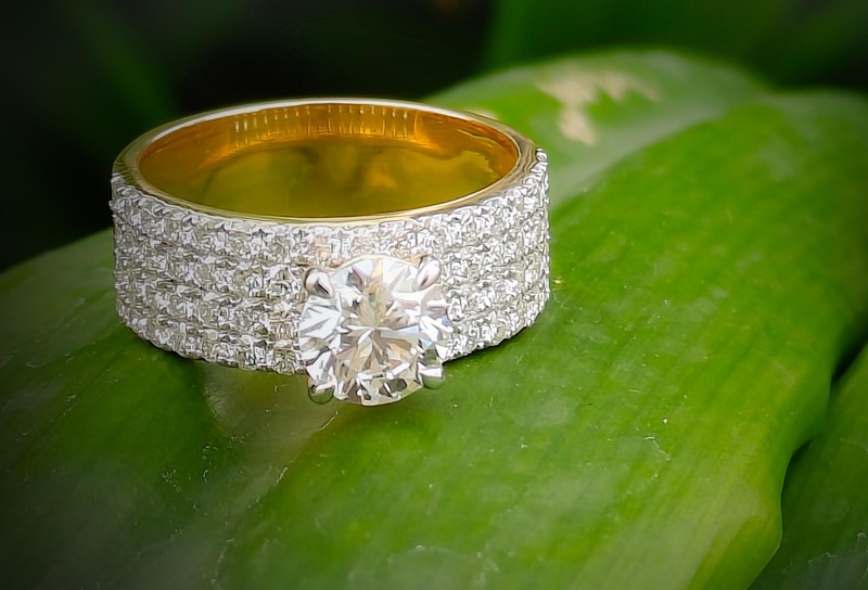 High Setting Solitaire Ring.