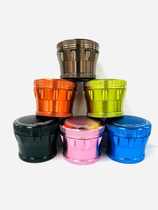 Chromium Crusher Tapered Button Top Grinder - 2.0" Chromium Crusher Tapered Button Top Grinder - 2.0"