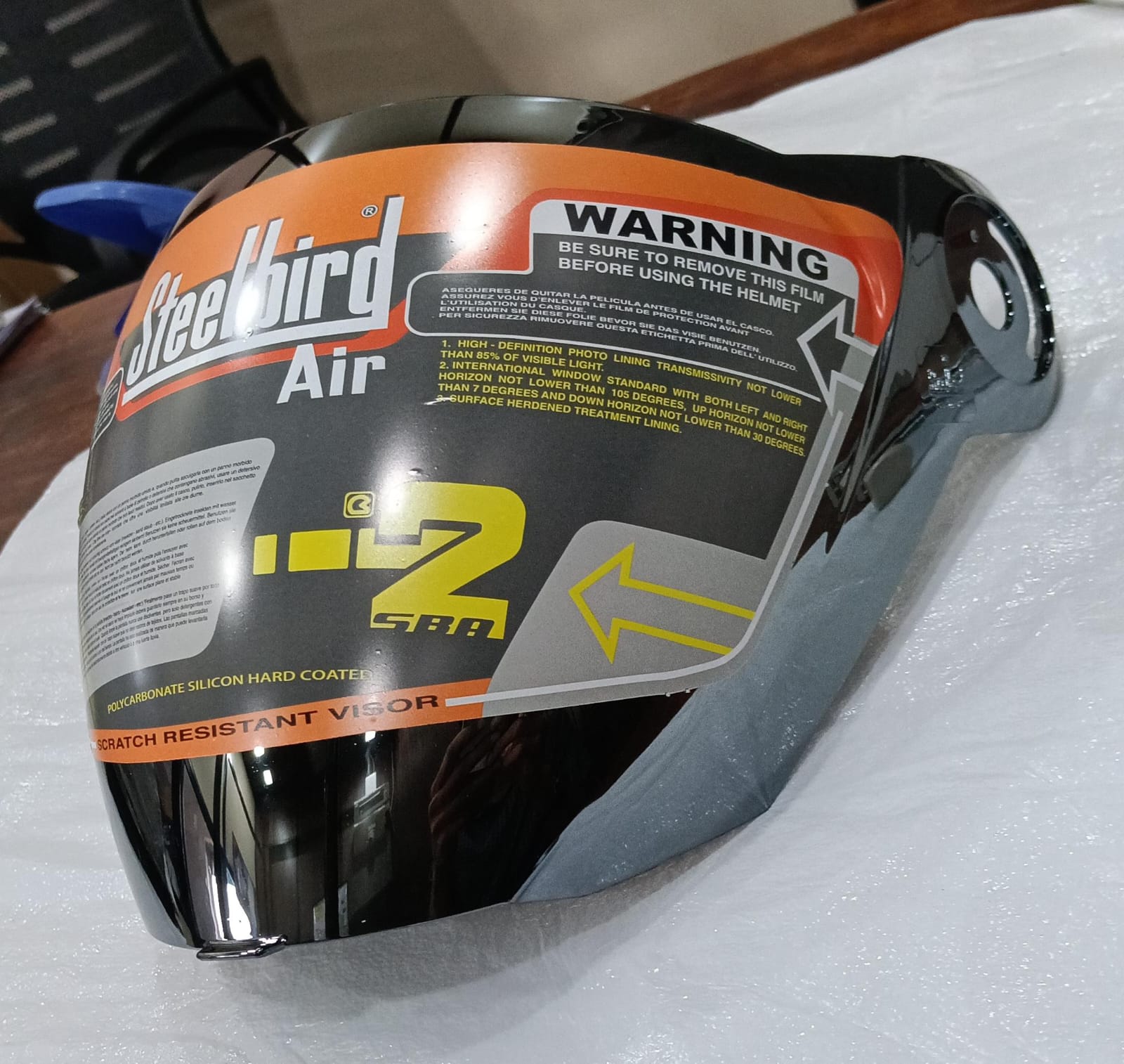 STEELBIRD SILVER VISOR FOR SBA-2
