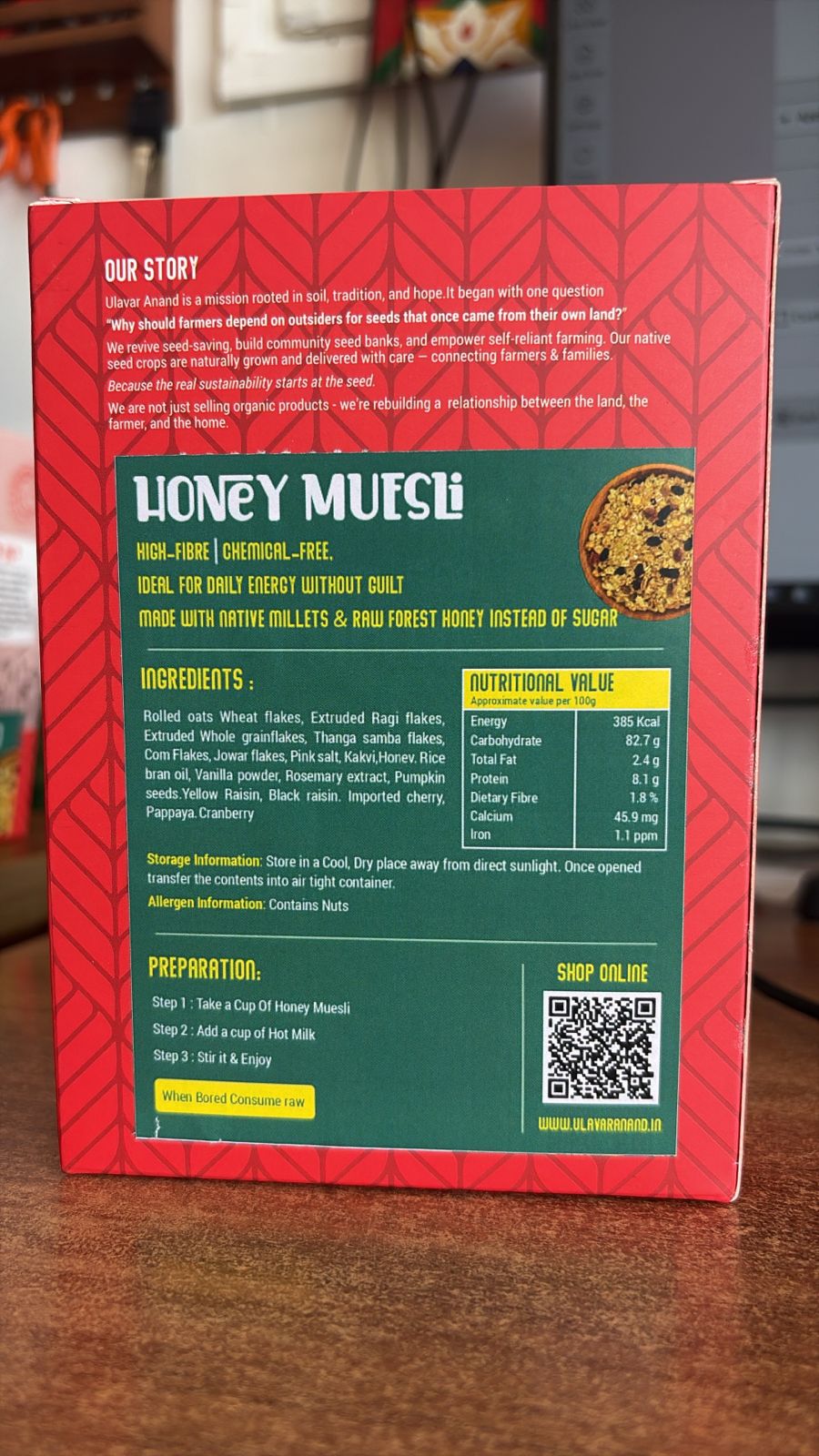 Honey muesli 150 G