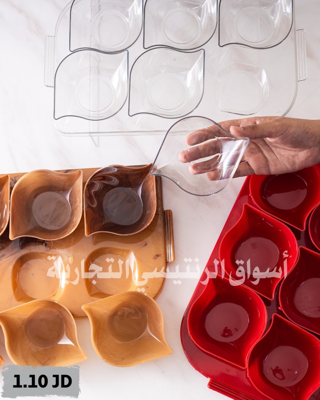 صينية مع 6 زبادي