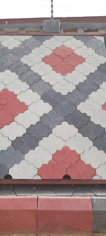 Helix paving blocks