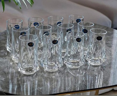 طقم كاسات ماء 12 كاسة