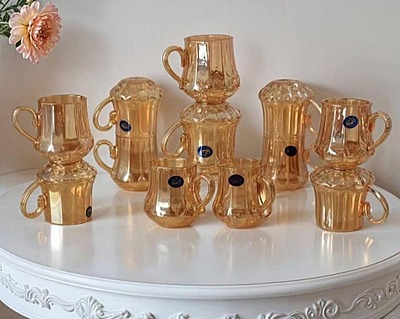 طقم شاي عسلي 12 كاسة