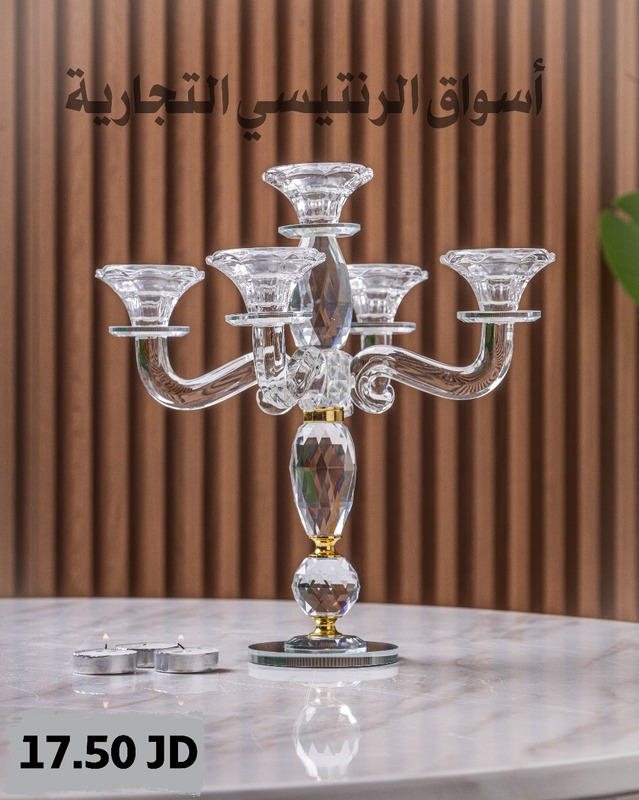 شمعدان 5 مناصب كريستالي