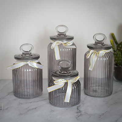 طقم بهارات زجاجي 4 قطع