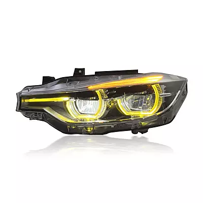 F30 3 Series LCI Style LED Headlights V2 CSL Yellow/White (2012–2019)