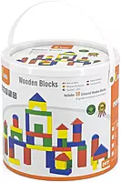 Wooden Construction Cubes - 50pcs Wooden Construction Cubes - 50pcs